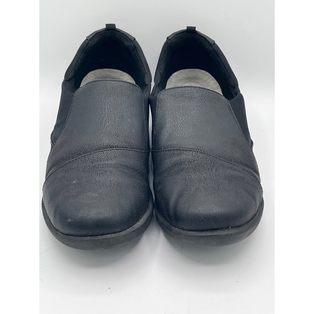 Clarks Cloudsteppers Women Size 10 M Black Slip On Cushion Soft Loafers